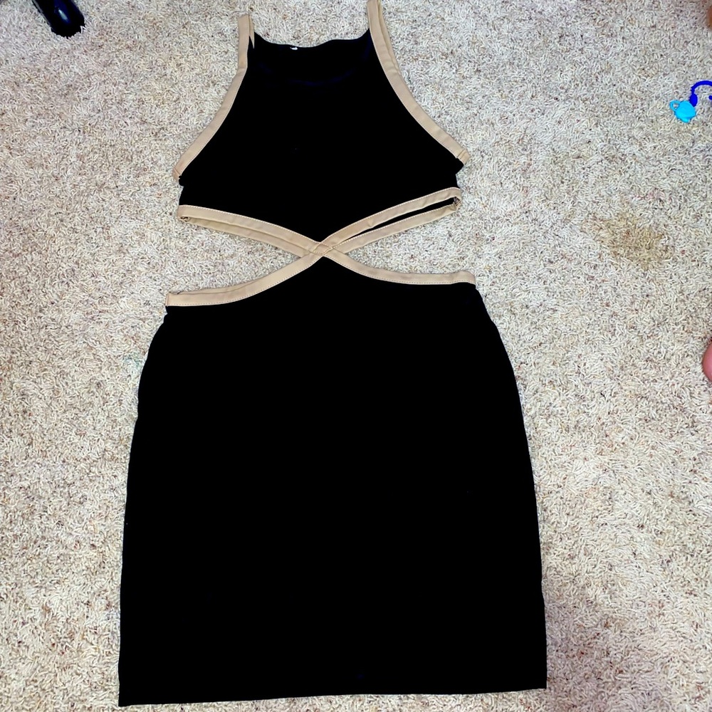 Small/Medium black cutout dress